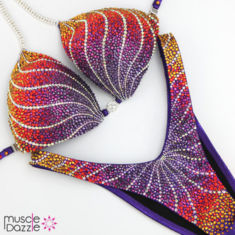 Ombre Figure Competition Suit
